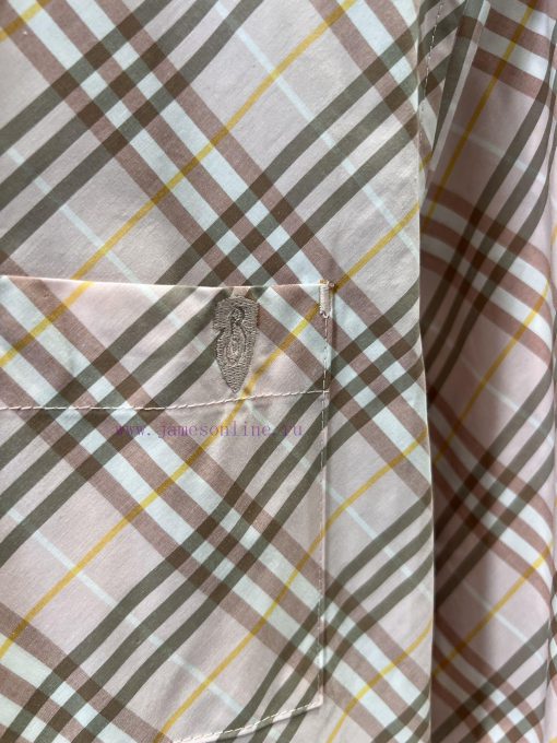 ZC60500 Burberry 25Ss Early Spring New Shield Embroidered Plaid Cotton Shirt | Produced This Su d29aii4u - Image 6