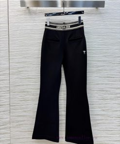 CK75071 Super Easy To Wear High Waisted Fringed Flared Pants 25 Early Spring Lightweight Fabric qx0h1rh4