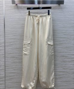 CK75917 Casual Recommendation Drawstring Elastic Waistband Design Workwear Style Pants Paired W z0wdx8jv