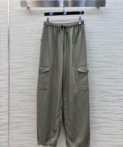 CK75917 Casual Recommendation Drawstring Elastic Waistband Design Workwear Style Pants Paired W s50a0t2y