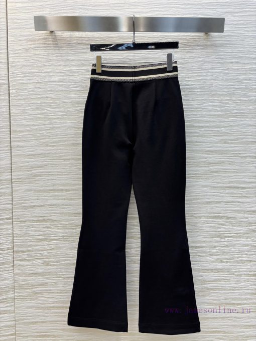 CK75071 Super Easy To Wear High Waisted Fringed Flared Pants 25 Early Spring Lightweight Fabric qx0h1rh4 - Image 9