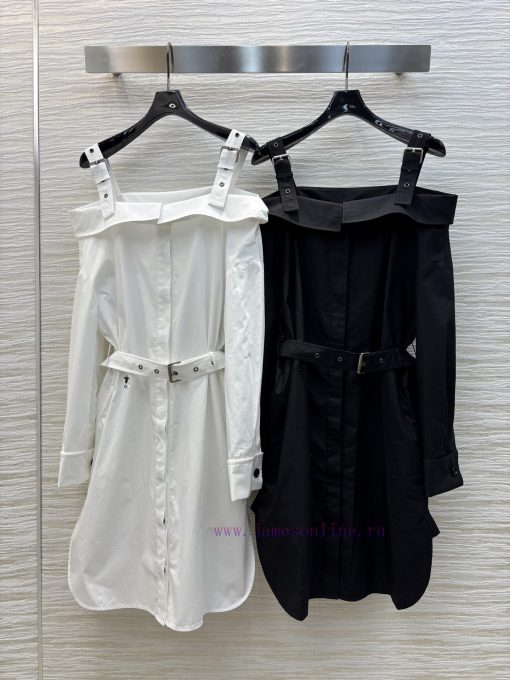 CL75918 Dior 25 Spring And Summer Little Bee's Letter Embroidery Suspender One Shoulder Shirt S d80wxsla - Image 2