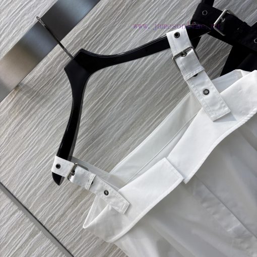 CL75918 Dior 25 Spring And Summer Little Bee's Letter Embroidery Suspender One Shoulder Shirt S d80wxsla - Image 3