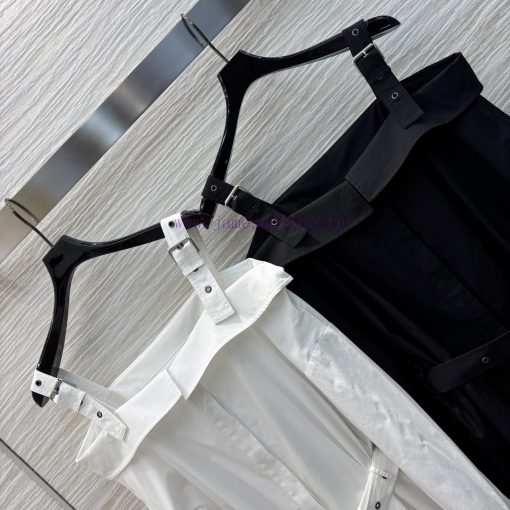 CL75918 Dior 25 Spring And Summer Little Bee's Letter Embroidery Suspender One Shoulder Shirt S d80wxsla - Image 6