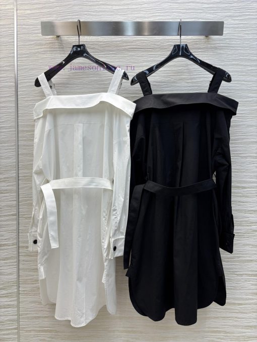 CL75918 Dior 25 Spring And Summer Little Bee's Letter Embroidery Suspender One Shoulder Shirt S d80wxsla - Image 9