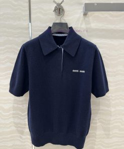 Top Selling Recommendation: AT73659 Miu Miu Girl Wear Cashmere Polo Small Top Imported Cashmere 6ml9zft0