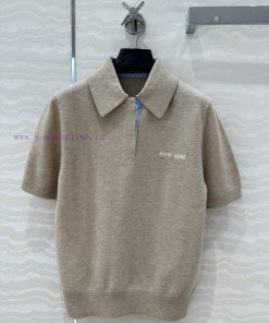 Top Selling Recommendation: AT73659 Miu Miu Girl Wear Cashmere Polo Small Top Imported Cashmere 7nq86sl7