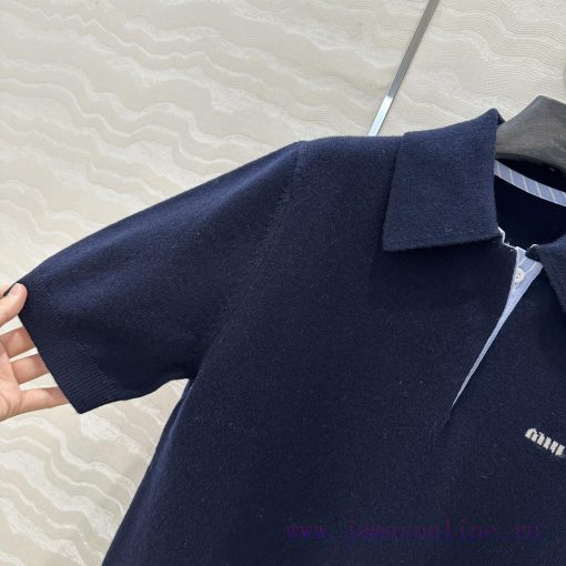 Top Selling Recommendation: AT73659 Miu Miu Girl Wear Cashmere Polo Small Top Imported Cashmere 6ml9zft0 - Image 7