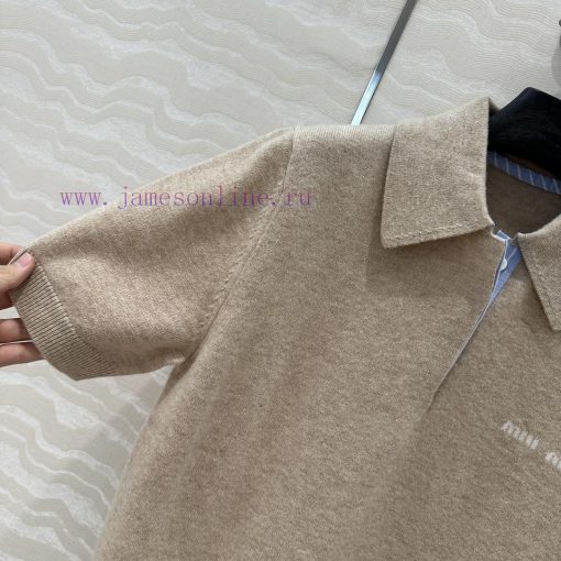 Top Selling Recommendation: AT73659 Miu Miu Girl Wear Cashmere Polo Small Top Imported Cashmere 7nq86sl7 - Image 4
