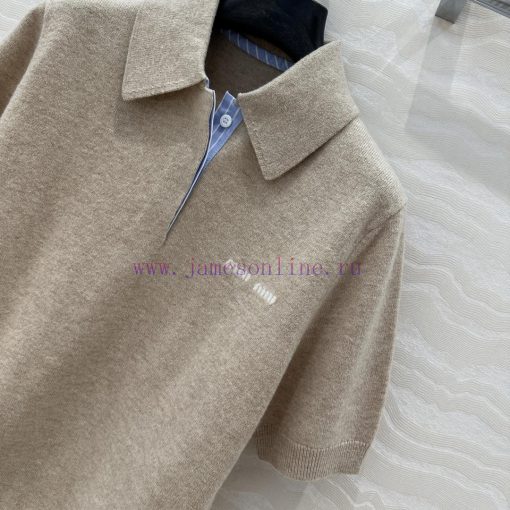 Top Selling Recommendation: AT73659 Miu Miu Girl Wear Cashmere Polo Small Top Imported Cashmere 7nq86sl7 - Image 7