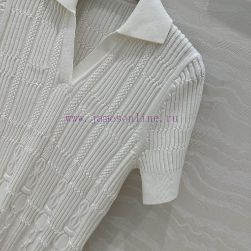 AT75115 H Majia 25s Spring/Summer New Product High Intelligence Wearing Embossed Jacquard Knitt 2vbdpwz0 - Image 4