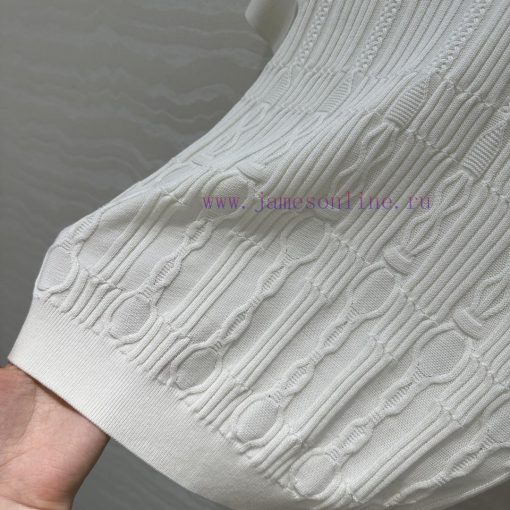 AT75115 H Majia 25s Spring/Summer New Product High Intelligence Wearing Embossed Jacquard Knitt 2vbdpwz0 - Image 8