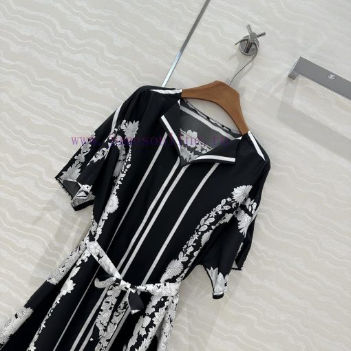 AL75928 Hermes 25s Early Spring New Product Kaftan Slit Dress Brides Gala En Fleurs Positioning 65mjo56a - Image 3