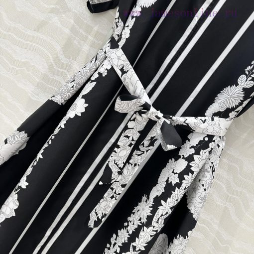 AL75928 Hermes 25s Early Spring New Product Kaftan Slit Dress Brides Gala En Fleurs Positioning 65mjo56a - Image 6