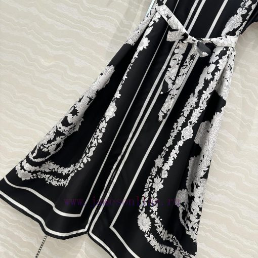 AL75928 Hermes 25s Early Spring New Product Kaftan Slit Dress Brides Gala En Fleurs Positioning 65mjo56a - Image 8