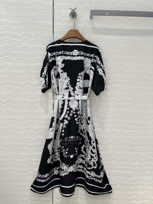AL75928 Hermes 25s Early Spring New Product Kaftan Slit Dress Brides Gala En Fleurs Positioning 65mjo56a - Image 9