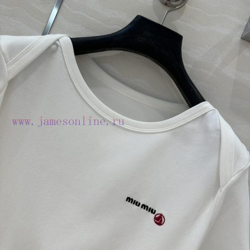 ️ AT75930 Miu Miu Girl Dress Up With Liu Haocun Embroidered Small Sailor ️ Made Of Pure Cotton 8ubd9o8q - Image 4