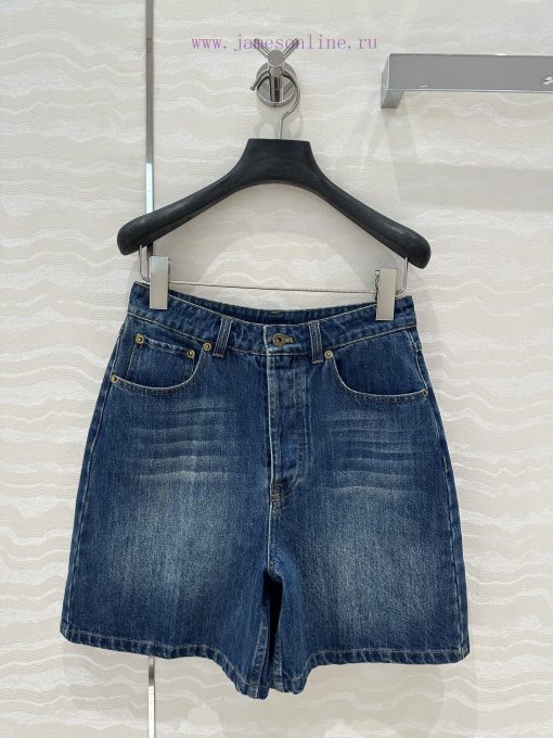 AK75932 Miu Miu Girls' Dressing: Intellectual Molecular Academy Style Denim Denim Pentagram Pan 3zev9ay5 - Image 2