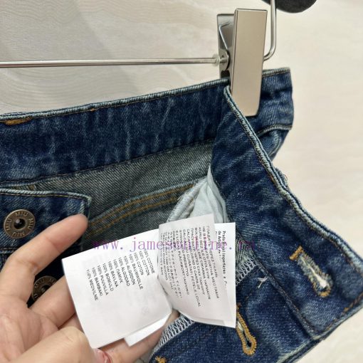 AK75932 Miu Miu Girls' Dressing: Intellectual Molecular Academy Style Denim Denim Pentagram Pan 3zev9ay5 - Image 9