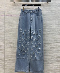 CK75951 Louis Vuitton Spring/Summer Logo Jacquard Straight Leg Jeans Is A Very Creative Piece T w67wwc31