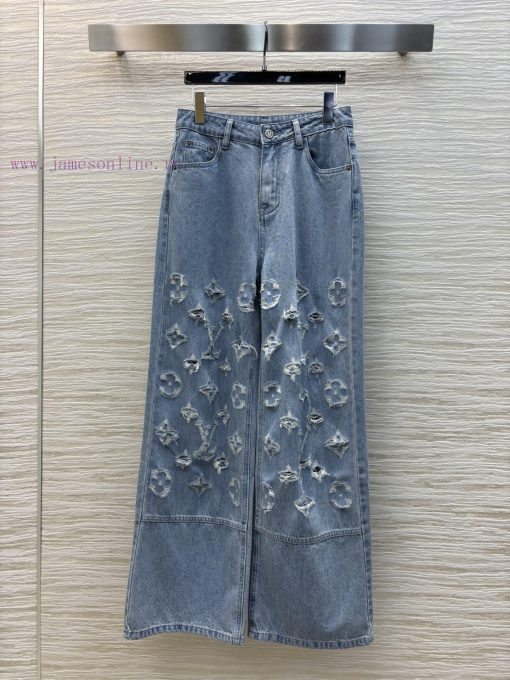 CK75951 Louis Vuitton Spring/Summer Logo Jacquard Straight Leg Jeans Is A Very Creative Piece T w67wwc31