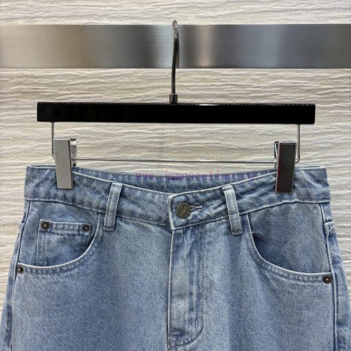 CK75951 Louis Vuitton Spring/Summer Logo Jacquard Straight Leg Jeans Is A Very Creative Piece T w67wwc31 - Image 3