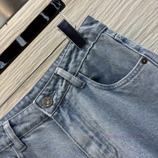 CK75951 Louis Vuitton Spring/Summer Logo Jacquard Straight Leg Jeans Is A Very Creative Piece T w67wwc31 - Image 5
