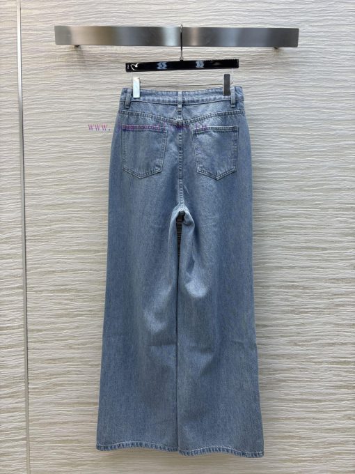 CK75951 Louis Vuitton Spring/Summer Logo Jacquard Straight Leg Jeans Is A Very Creative Piece T w67wwc31 - Image 9