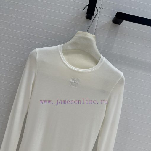 Recommended BT73336 Loewe24 Autumn/Winter New Product 3D Knot Element Embroidered Wool Base Swe pz3cw6rj - Image 3