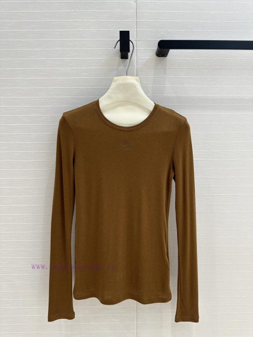 Recommended BT73336 Loewe24 Autumn/Winter New Product 3D Knot Element Embroidered Wool Base Swe pch7l04j
