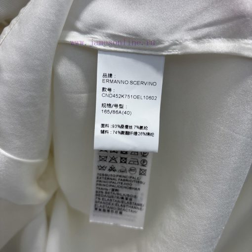 CC75962 Ermanno Scervino Lace King 25 Early Spring Heavy Craft Lace Splicing Straight Silk Shir 4ccrfu6w - Image 10