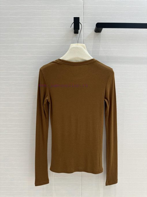 Recommended BT73336 Loewe24 Autumn/Winter New Product 3D Knot Element Embroidered Wool Base Swe pch7l04j - Image 10