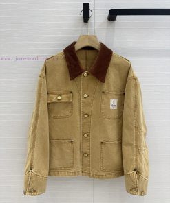 Highly Recommended BW75966 Ralph Polo * New Workwear Pocket Jacket Retro Yellow Oxford Denim Wa j4b6bgbw