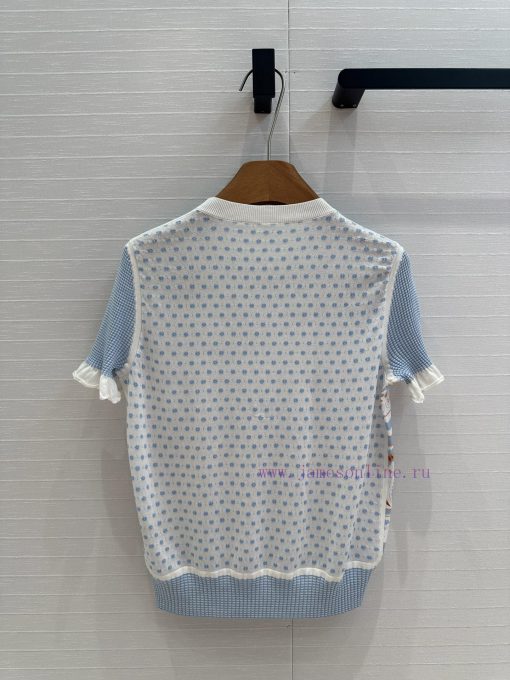 BT75968 Hermes 25 Early Spring New Product Tiger Totem Print Color Blocked Jacquard Knitted Top 847s5m7q - Image 9