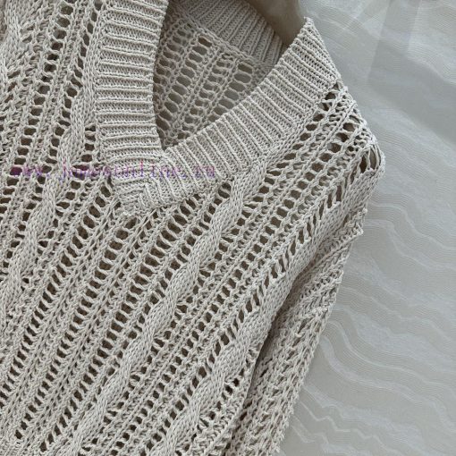 High End AT75159 Walking High-end Bc Old Money Style Outfit Reducing Age College Style V-neck L 1idk4j3s - Image 5