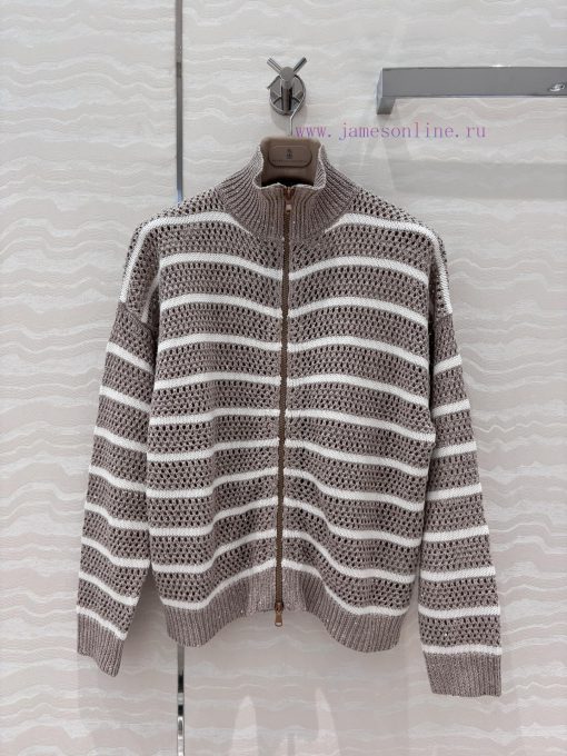 High End AW75158 Walking High-end Bc Old Money Style Outfit Italian Aesthetic Color Striped And 79bw0xgs - Image 2