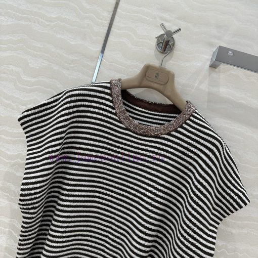 High End Walking High-end AT75026 Bc Old Money Style Outfit Italian Aesthetic Color Scheme Stri ad3895vn - Image 3