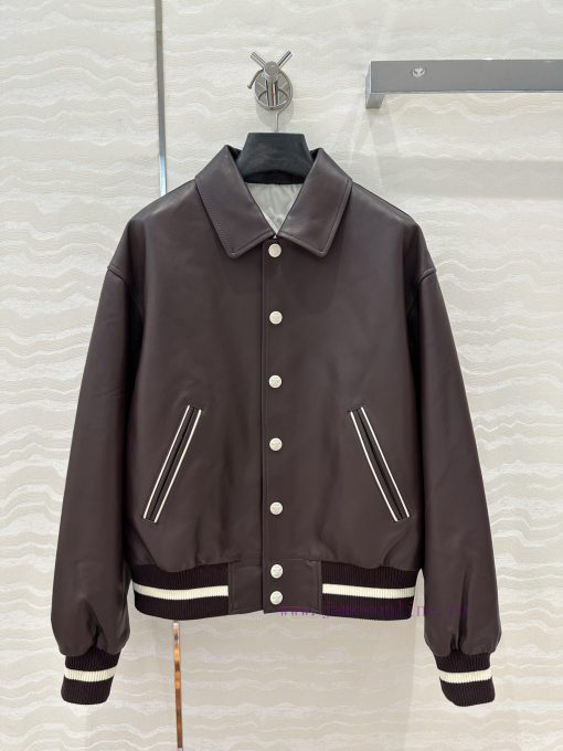 High End AW73750 CE College Style Casual And Stylish Retro Modern Flight Jacket Leather Jacket bx3l7bpm - Image 2