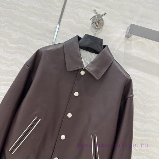 High End AW73750 CE College Style Casual And Stylish Retro Modern Flight Jacket Leather Jacket bx3l7bpm - Image 3