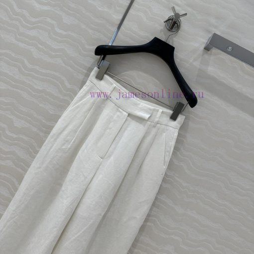 AK75056 Row Style 25s Early Spring New Product Linen High Waist Western Pants Minimalist Straig cq745hi0 - Image 3