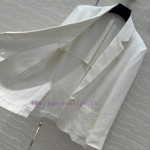 High End AW75057 Row Style 25s Early Spring New Product A Minimalist Linen Suit With Wide Shoul 8nx0x52q - Image 8