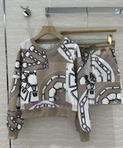 H Sports Set AT71959 Effet Kalei Doscope Series Printed Jersey Cotton Age Reducing Sports Girls jofkgjse