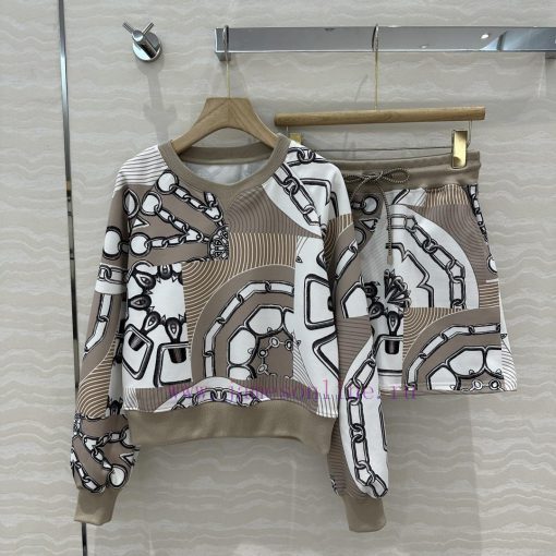 H Sports Set AT71959 Effet Kalei Doscope Series Printed Jersey Cotton Age Reducing Sports Girls jofkgjse