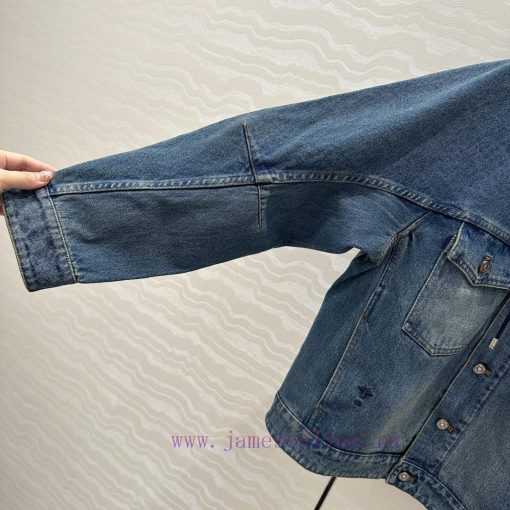 ️ 🤞 AW75972 Miss Dior Ripped Water Washing Straight Tube Hooded Jacket With Liu Yuxin's Modern w2k3xm7g - Image 6