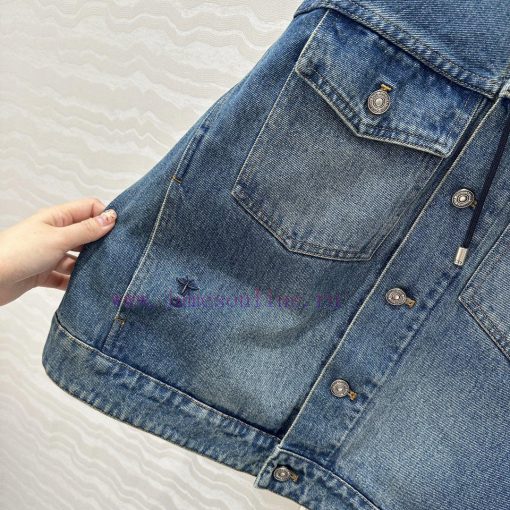 ️ 🤞 AW75972 Miss Dior Ripped Water Washing Straight Tube Hooded Jacket With Liu Yuxin's Modern w2k3xm7g - Image 7