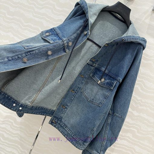 ️ 🤞 AW75972 Miss Dior Ripped Water Washing Straight Tube Hooded Jacket With Liu Yuxin's Modern w2k3xm7g - Image 8