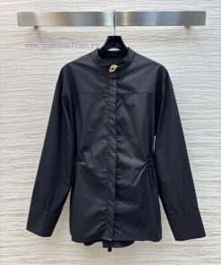 CC75975 Schiaparelli 25 Spring/Summer Drawstring Waist Cinching Shirt With Metal Eye Buckle Des icbjp0ea