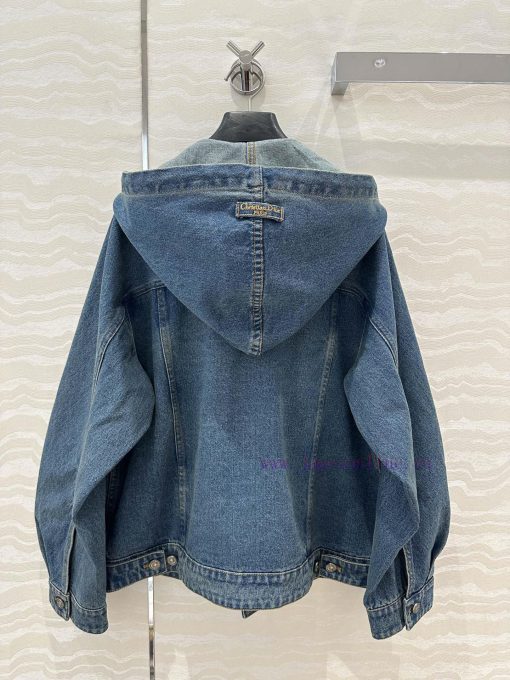 ️ 🤞 AW75972 Miss Dior Ripped Water Washing Straight Tube Hooded Jacket With Liu Yuxin's Modern w2k3xm7g - Image 9