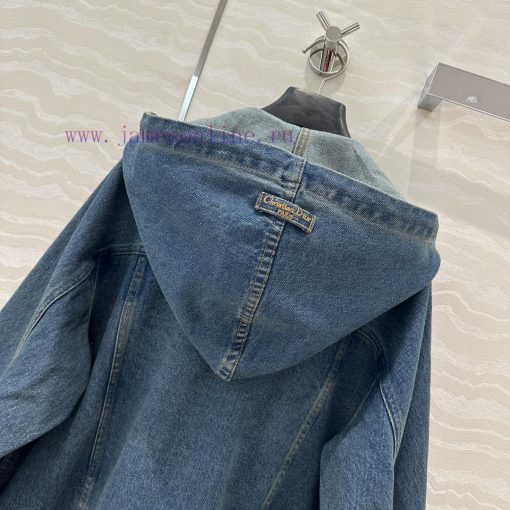 ️ 🤞 AW75972 Miss Dior Ripped Water Washing Straight Tube Hooded Jacket With Liu Yuxin's Modern w2k3xm7g - Image 10