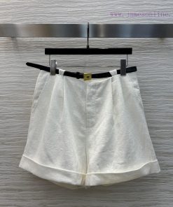CK75976 Schiaparelli 25 Spring/Summer With A Clear Gold Buckle Waistband And Decorative Edge Li v1y1syzo